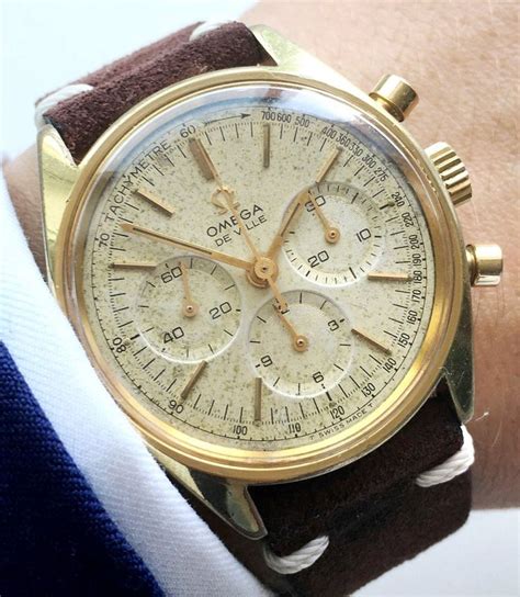 omega cronografo vintage oro replica